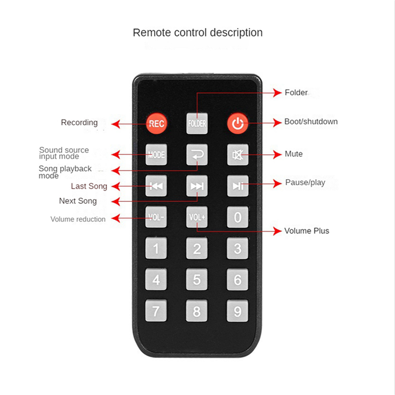 Audio Music Player - CJSD-2X Dijital Ses Çalar Bluetooth MP3