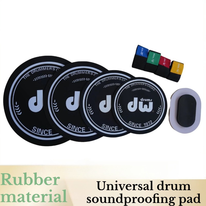 Drum Practice Pad - Kauçuk Tambur Susturucu Pedi Kalınlaştırılmış Darbeye