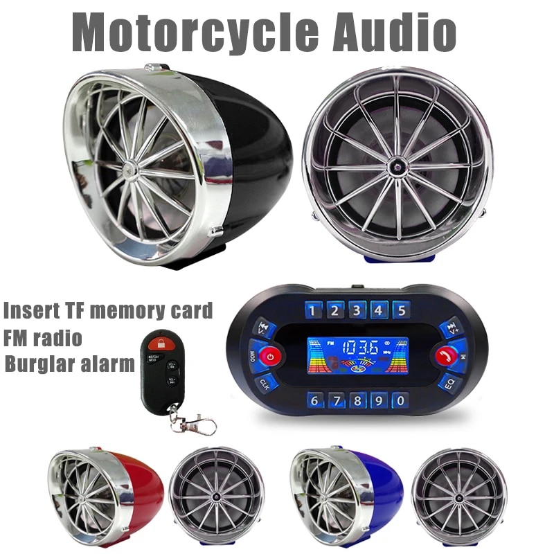 Audio Music Player - MT730 motosiklet Bluetooth hoparlör amplifikatör çıkış