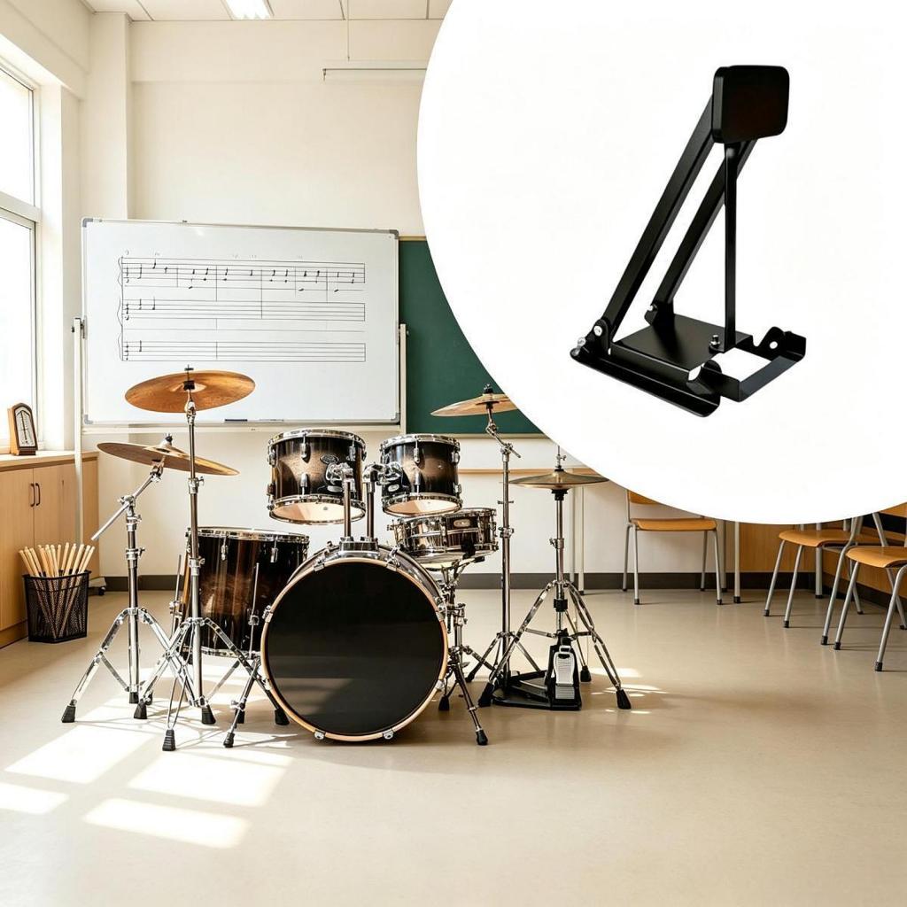 Drum Practice Pad - Kompakt Dolgulu Bas Davul Pratik Pedalı