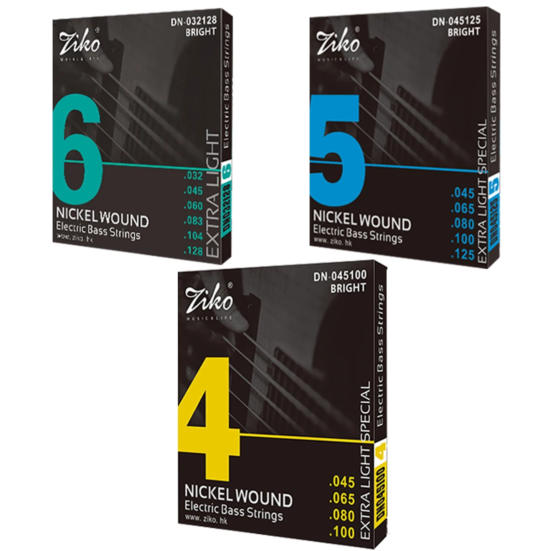 Bass Guitar Strings - ZIKO elektrik bas dizeleri 4/5/6 dize