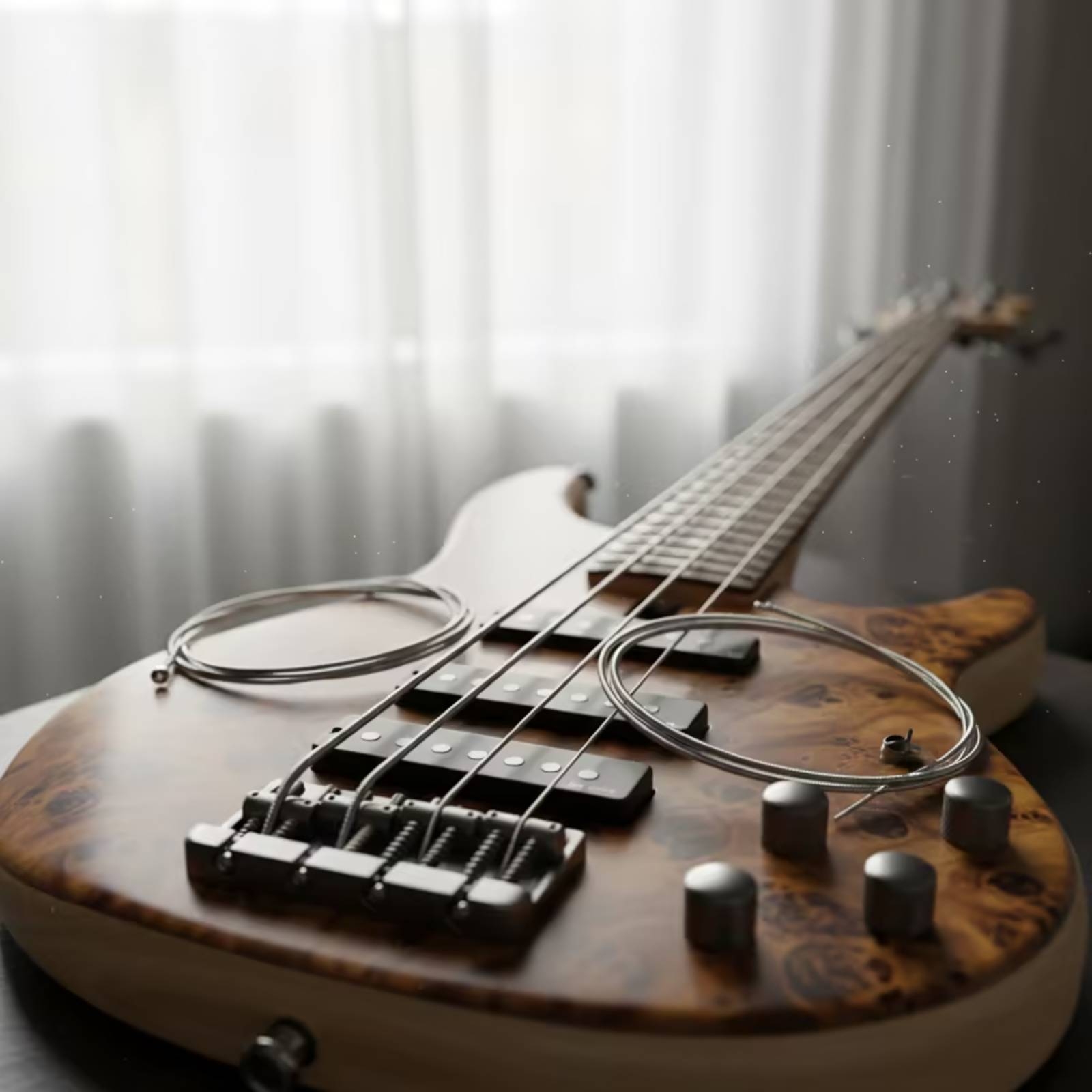 Bass Guitar Strings - 5 Telli Bas Gitar Telleri Uzun