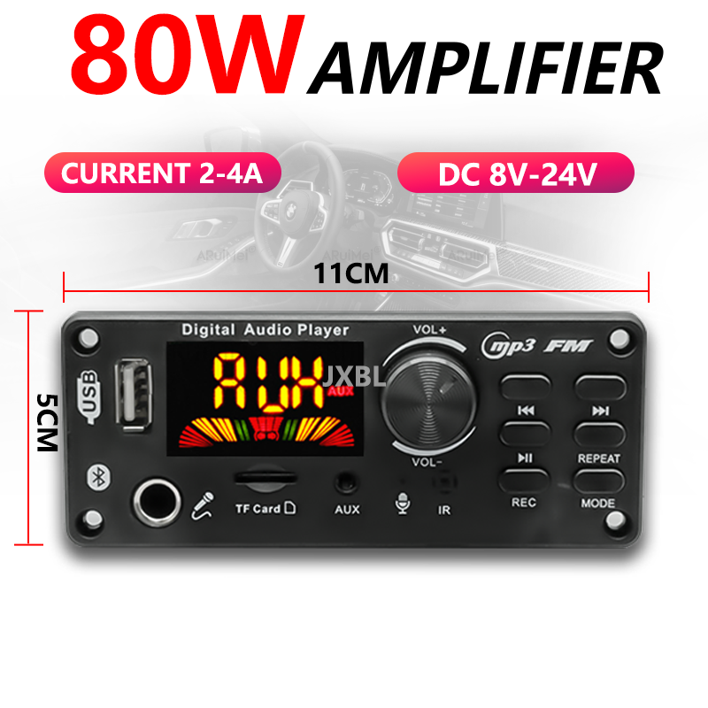 80W Bluetooth 5.0 MP3 Dekoder  - Audio Music Player incelemesi ve fiyatı