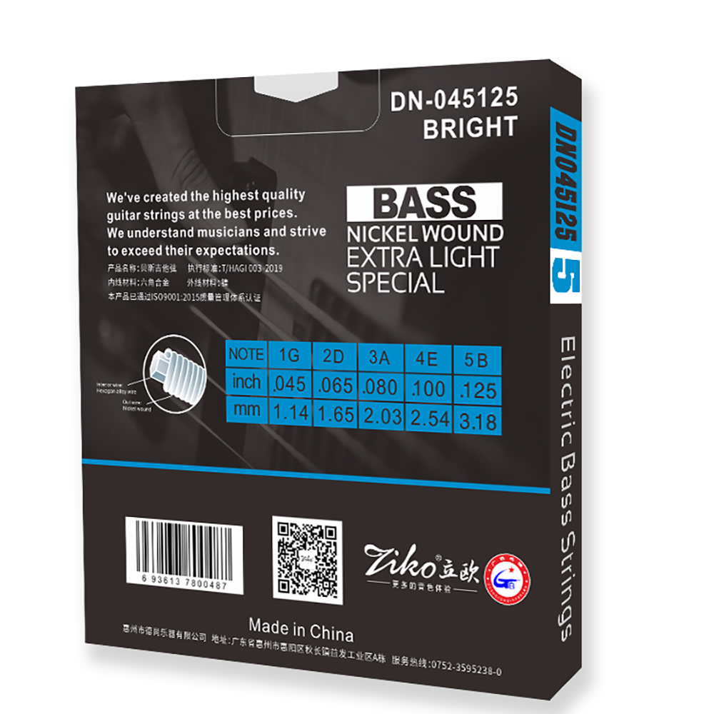 ZIKO elektrik bas dizeleri 4/5 - Bass Guitar Strings incelemesi ve fiyatı